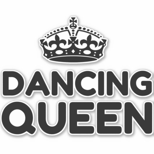 DANCING QUEEN STICKER (Voorkant)