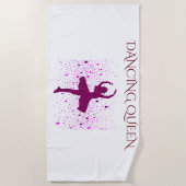 DANCING QUEEN's badhanddoek. Strandlaken (Voorkant)