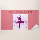 DANCING QUEEN's badhanddoek. Strandlaken (Voorkant)