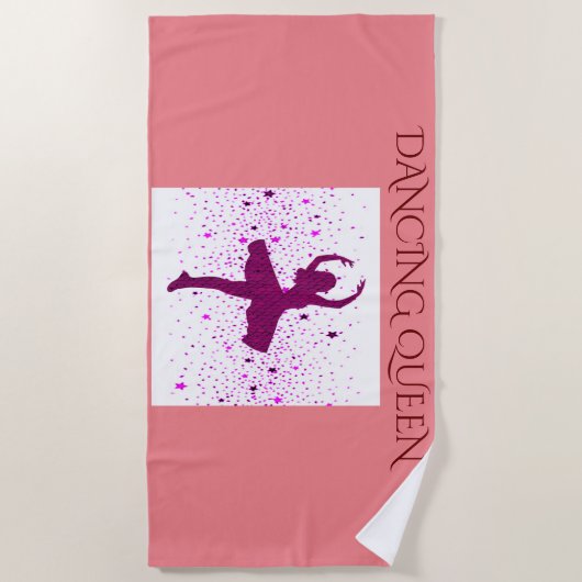 DANCING QUEEN's badhanddoek. Strandlaken (Voorkant)
