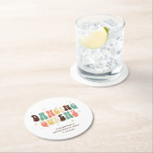 Dancing Queens Bruidsfeest Retro Disco Ronde Kartonnen Onderzetter (Insitu)