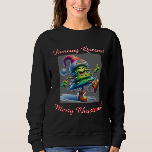 Dancing Queens Designer Christmas T-Shirt (Voorkant)