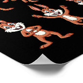 Dancing Rabbits Pasen Dag Dans Challenge Jongens G Poster (Hoek)
