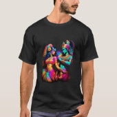 Dancing Radha Krishna T-shirt (Voorkant)