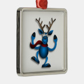 DANCING REINDEER METALEN ORNAMENT (Rechts)