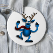 DANCING REINDEER RONDE BUTTON 6,0 CM (In situ)