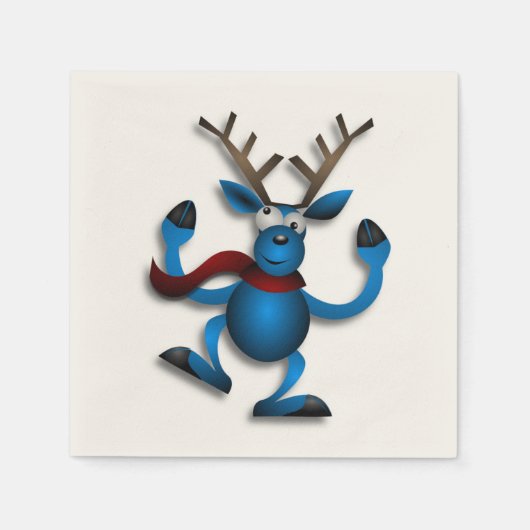 DANCING REINDEER SERVETTEN (Voorkant)