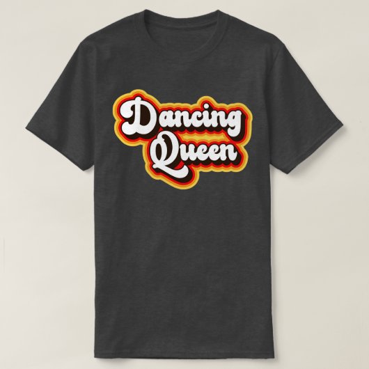 Dancing Retro 70s Design T-shirt (Design voorkant)