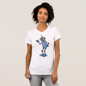 Dancing Robot Vrouwen T-shirt (Voorkant volledig)