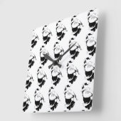 "DANCING SANTA" CHRISTMAS CLOCK VIERKANTE KLOK (Hoek)