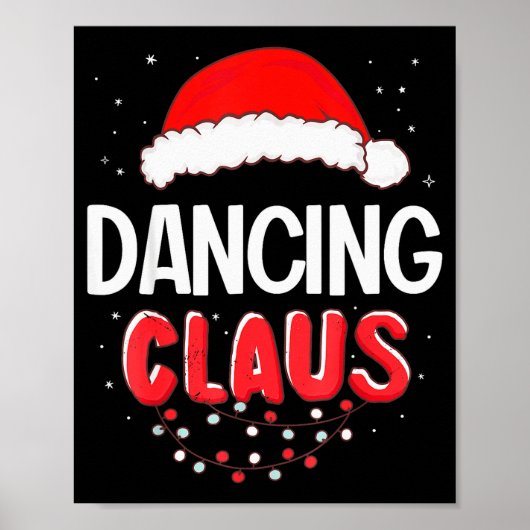 Dancing Santa Claus Christmas Matching Costume Poster (Voorkant)