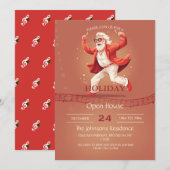 Dancing Santa Claus Kaart (Voorkant / Achterkant)