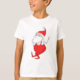 Dancing Santa Claus Vakantie Kinder T-shirt
