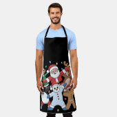 Dancing Santa Elf en vrienden Schort (Gedragen)