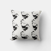 *DANCING SANTA FRONT/SNOWMAN FAMILY BACK" PILLOW KUSSEN (Voorkant)