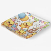 Dancing Schattige Ducklings Party Bord (Gebogen)