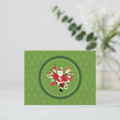 Dancing Shiva Claus Briefkaart (Staand voorkant)