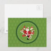 Dancing Shiva Claus Briefkaart (Voorkant / Achterkant)