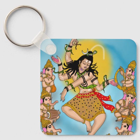 Dancing Shiva Keychain (Voorkant)