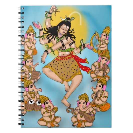 Dancing Shiva Notebook Notitieboek (Voorkant)