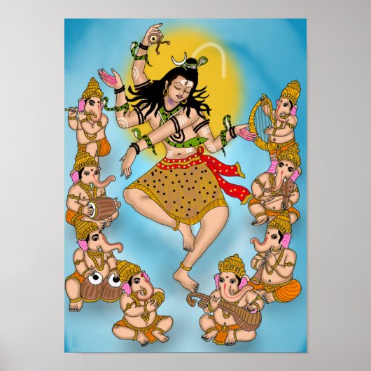 Dancing Shiva Poster (Voorkant)