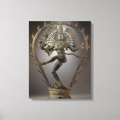 Dancing Shiva standbeeld Canvas Afdruk (Voorkant)