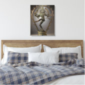 Dancing Shiva standbeeld Canvas Afdruk (Insitu (Slaapkamer))