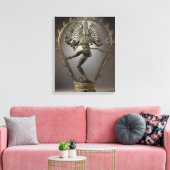 Dancing Shiva standbeeld Canvas Afdruk (Insitu (Woonkamer))