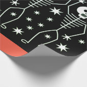 DANCING SKELET HALLOWEEN Wrapping Paper Cadeaupapier (Hoek)