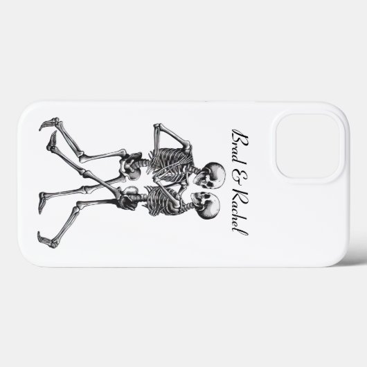 Dancing Skelet Paar Gepersonaliseerde Telefoon Cas Case-Mate iPhone Case (Achterkant (horizontaal))