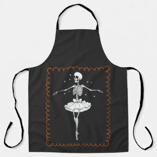 Dancing Skeleton Ballerina - Spooky Halloween Schort