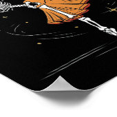 Dancing Skeleton Byllerina Byllet Dance Halloween Poster (Hoek)