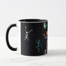 Dancing Skeleton Coffee Cup Mok