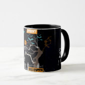 Dancing Skeleton Coffee Cup Mok (Voorkant rechts)