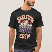 Dancing Skeleton Crew Halloween Party Fun Spooky D T-shirt (Voorkant)
