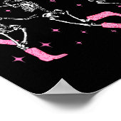 Dancing Skeleton Disco Cowgirl Cowboy Skeleton Poster (Hoek)