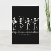 Dancing Skeleton Dry Bones Come Alive Christian Ha Kaart (Voorkant)