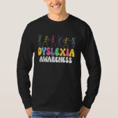 Dancing Skeleton Dyslexia Awareness Dyslexia Menta T-shirt (Voorkant)
