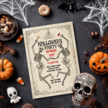  Dancing Skeleton Elegant Gothic Halloween