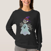 Dancing Skeleton Funny Halloween Skull T-Shirt (Voorkant)