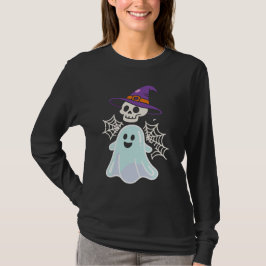 Dancing Skeleton Funny Halloween Skull T-Shirt
