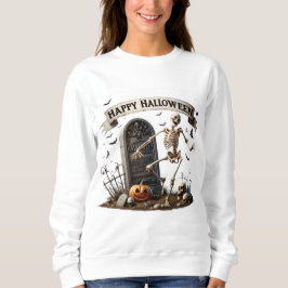 Dancing Skeleton Halloween Design Trui
