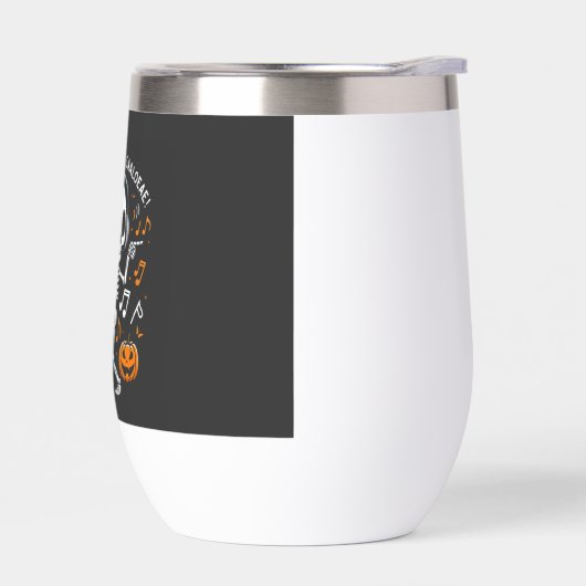 Dancing Skeleton Halloween Music Party T-shirt (Links)