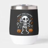 Dancing Skeleton Halloween Music Party T-shirt (Voorkant)
