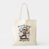 Dancing Skeleton – Halloween Trick-or-Treat Tote Bag (Achterkant)