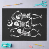 Dancing Skeleton Happy Halloween Herfst Skull Tissuepapier (Craft)