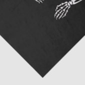 Dancing Skeleton Happy Halloween Herfst Skull Tissuepapier (Detail)