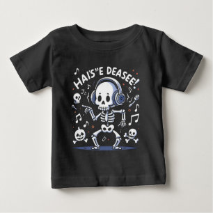 Dancing Skeleton Hoofdtelefoon Muziek Halloween Fu