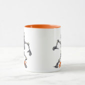 Dancing Skeleton Mok - Leuke Spooky Halloween Vibe (Midden)