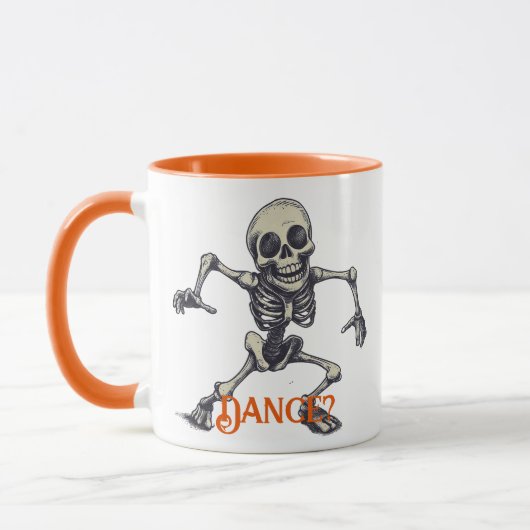 Dancing Skeleton Mok - Leuke Spooky Halloween Vibe (Links)